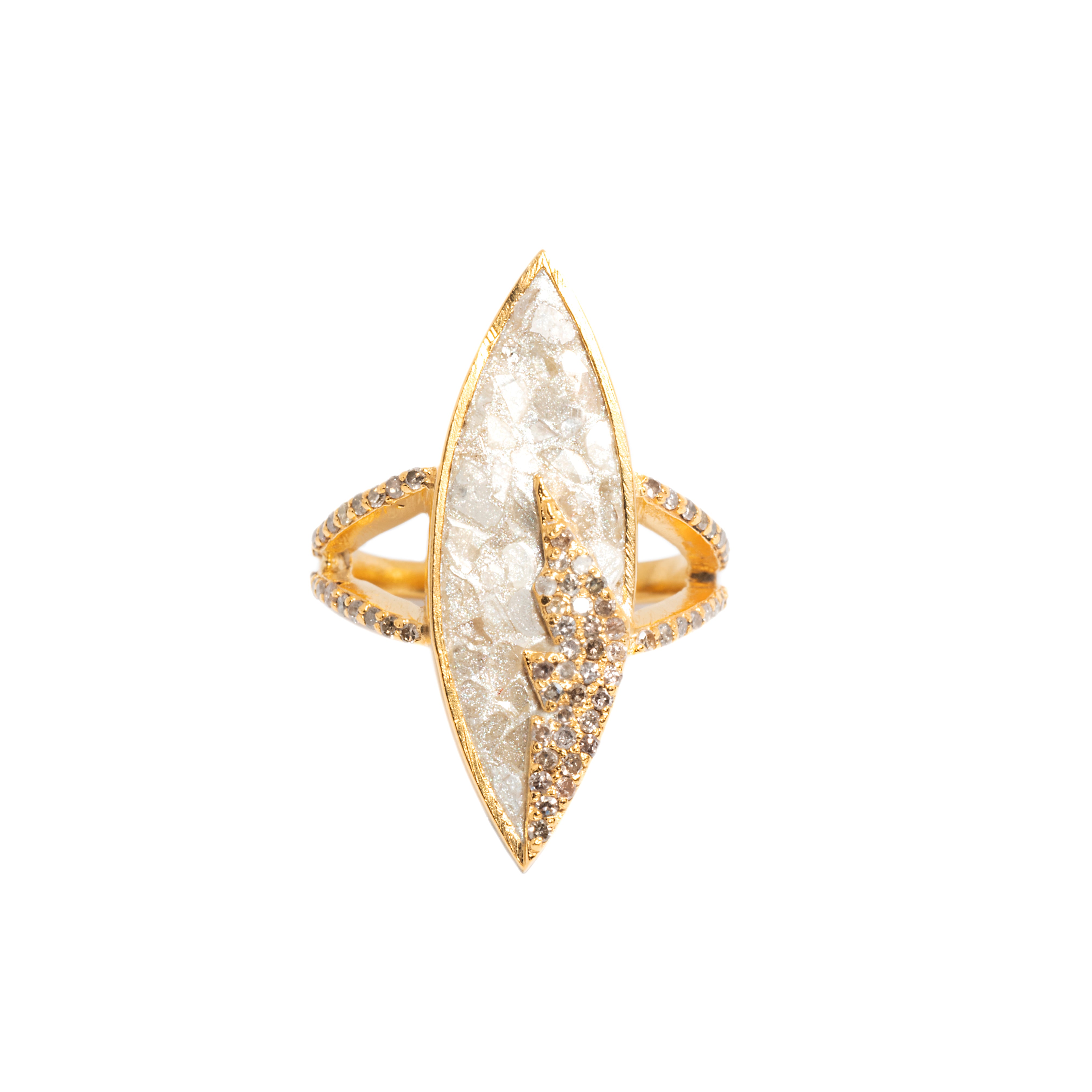 18k Gold Pave Diamond Tatiana Statement Ring – Shana Gulati Jewelry