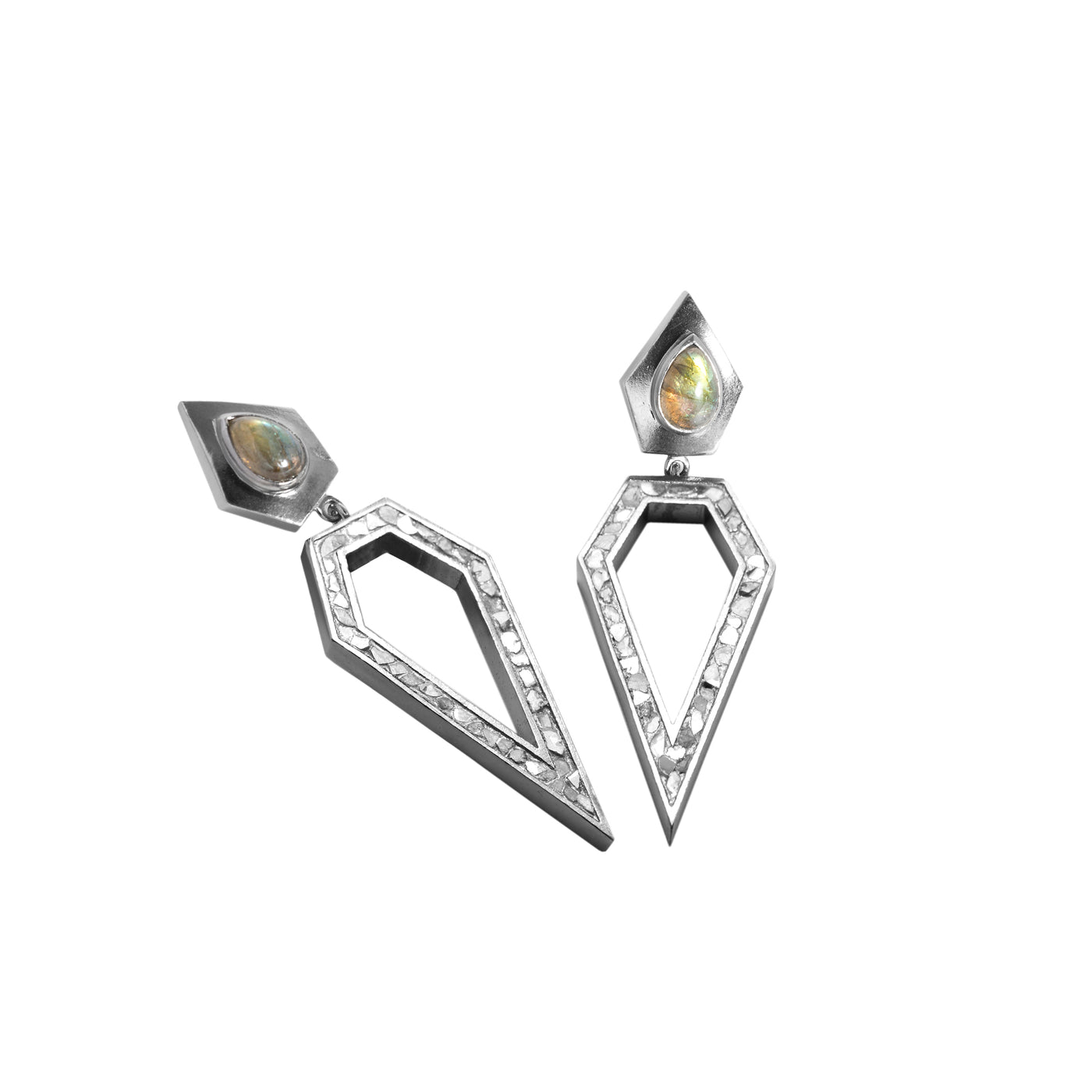 Akola Oxidized Silver Earrings