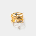 Abyss Gold Vermeil Ring Stack
