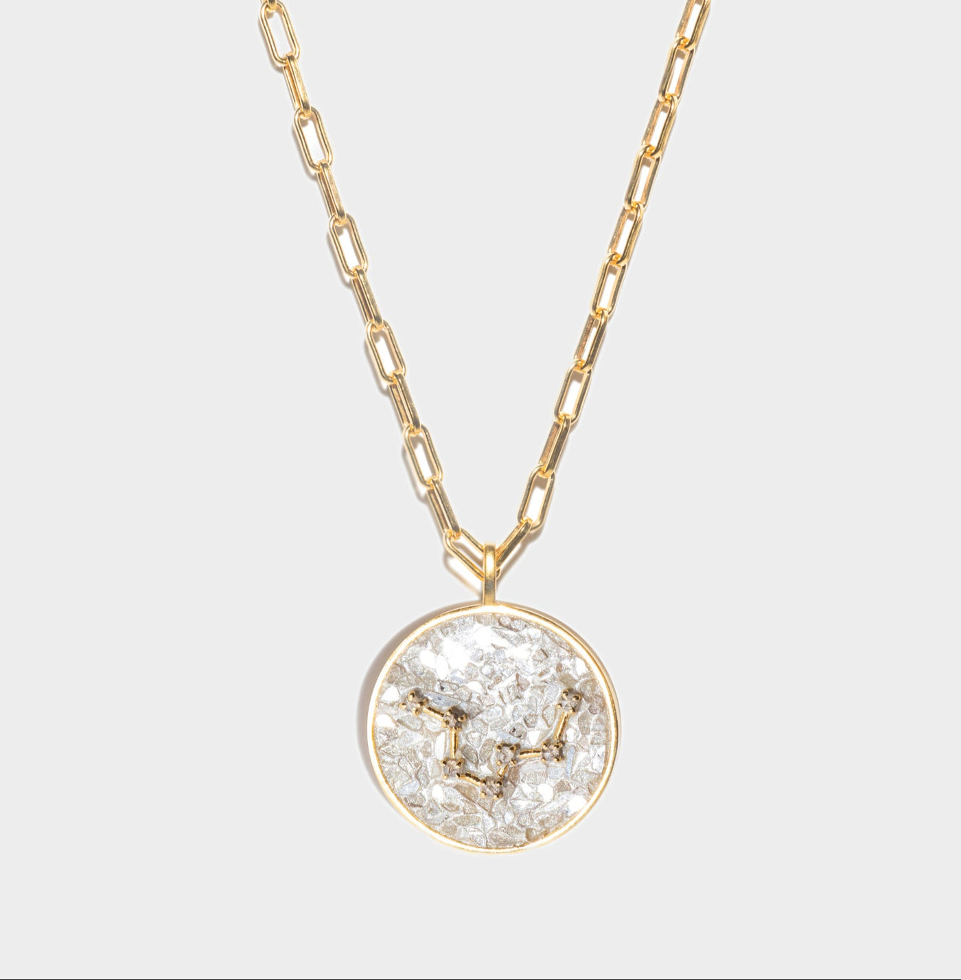 Aquarius Gold Vermeil Pendant Necklace
