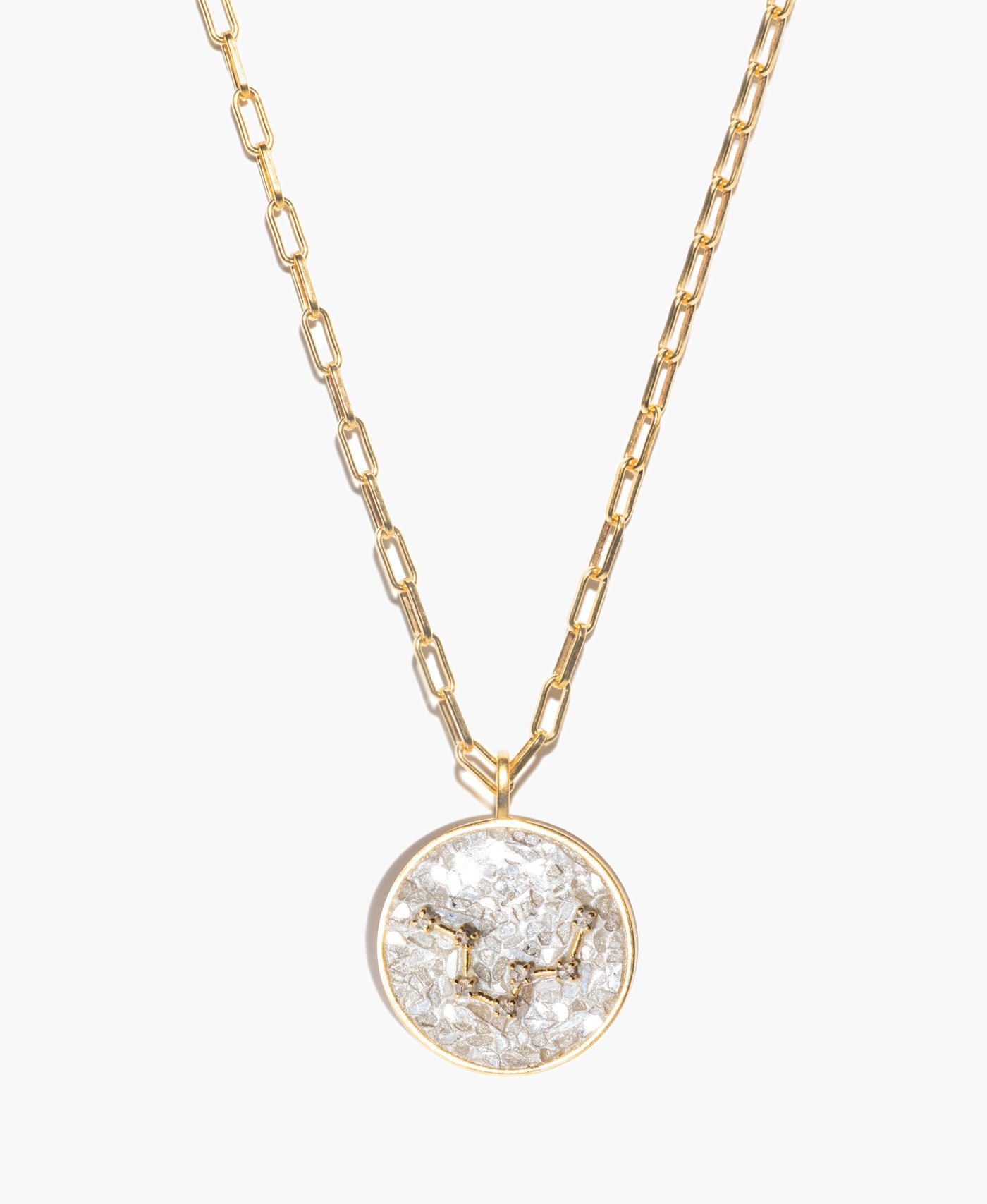 Aquarius Gold Vermeil Pendant Necklace