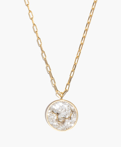 Aquarius Gold Vermeil Pendant Necklace