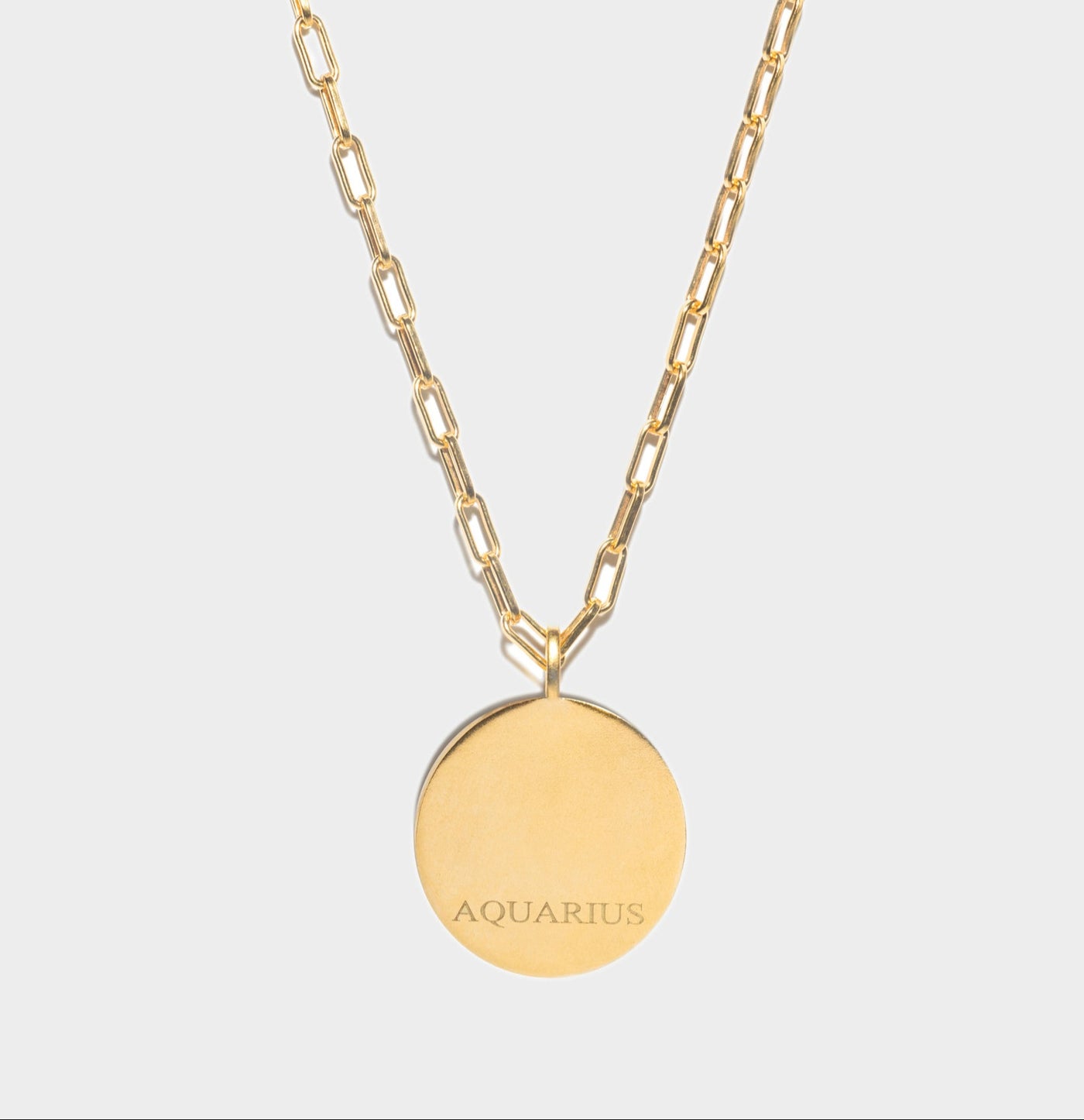Aquarius Gold Vermeil Pendant Necklace