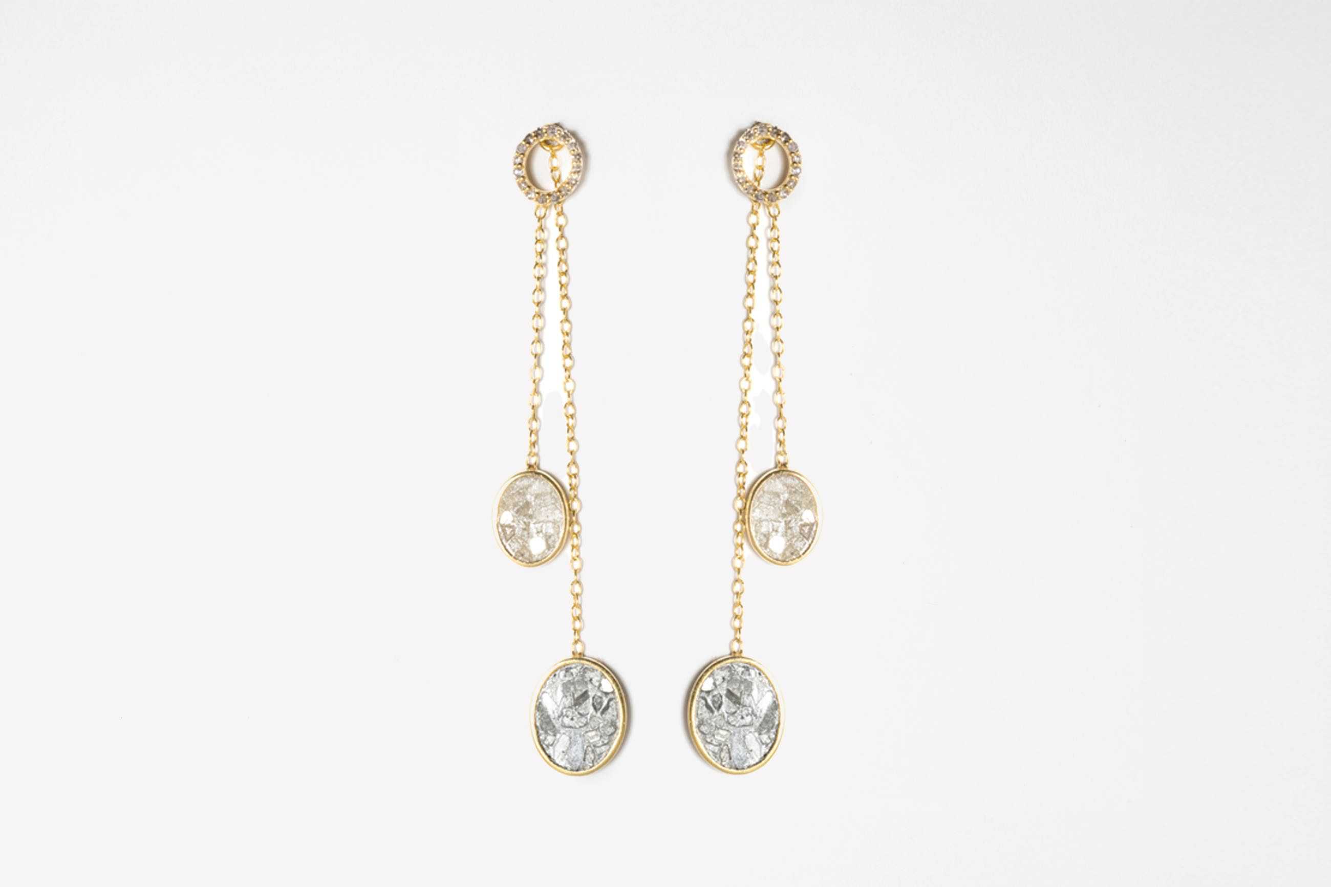 Arata Gold Vermeil Slider Earrings
