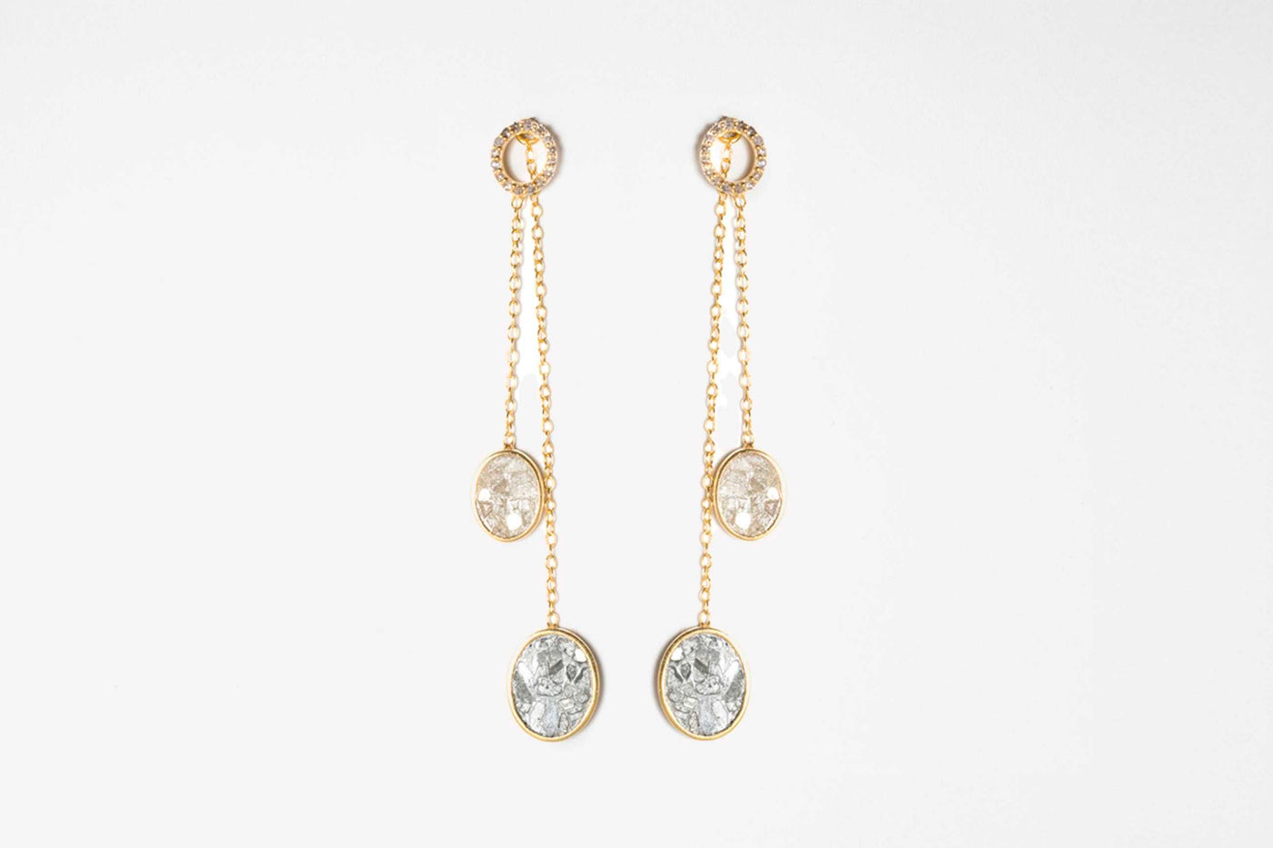 Arata Gold Vermeil Slider Earrings