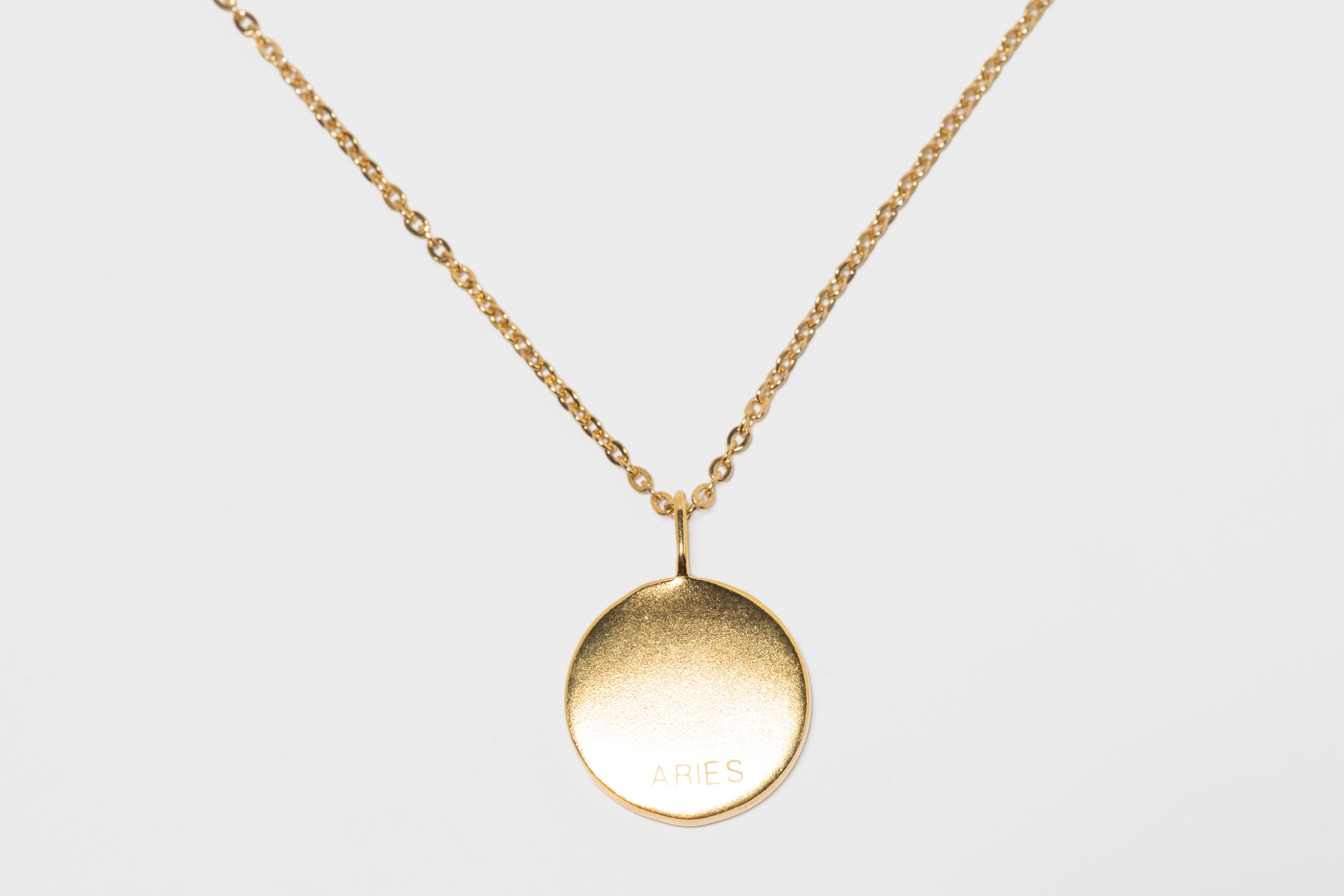Mini Aries Gold Vermeil  Pendant Necklace