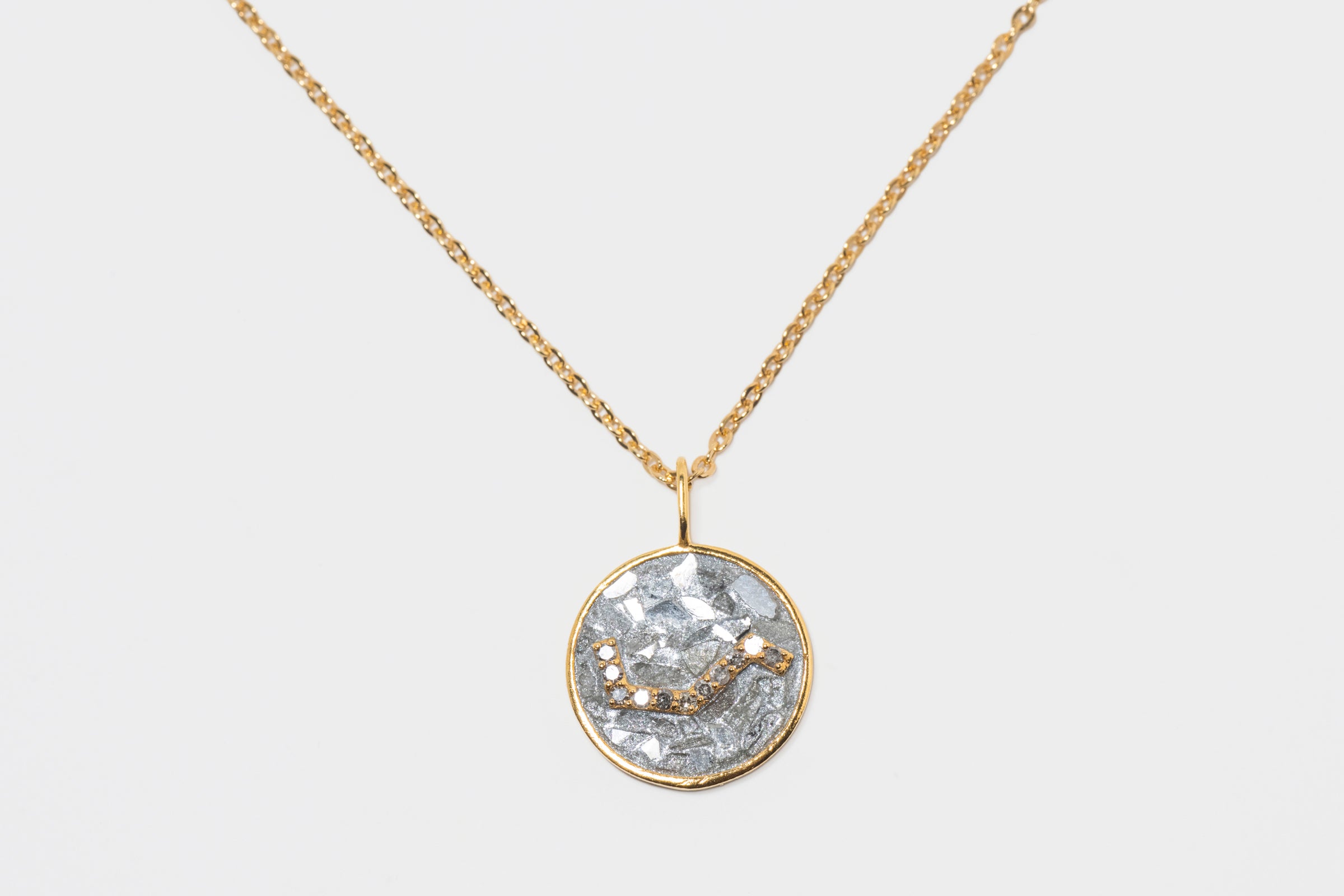 Mini Aries Gold Vermeil  Pendant Necklace