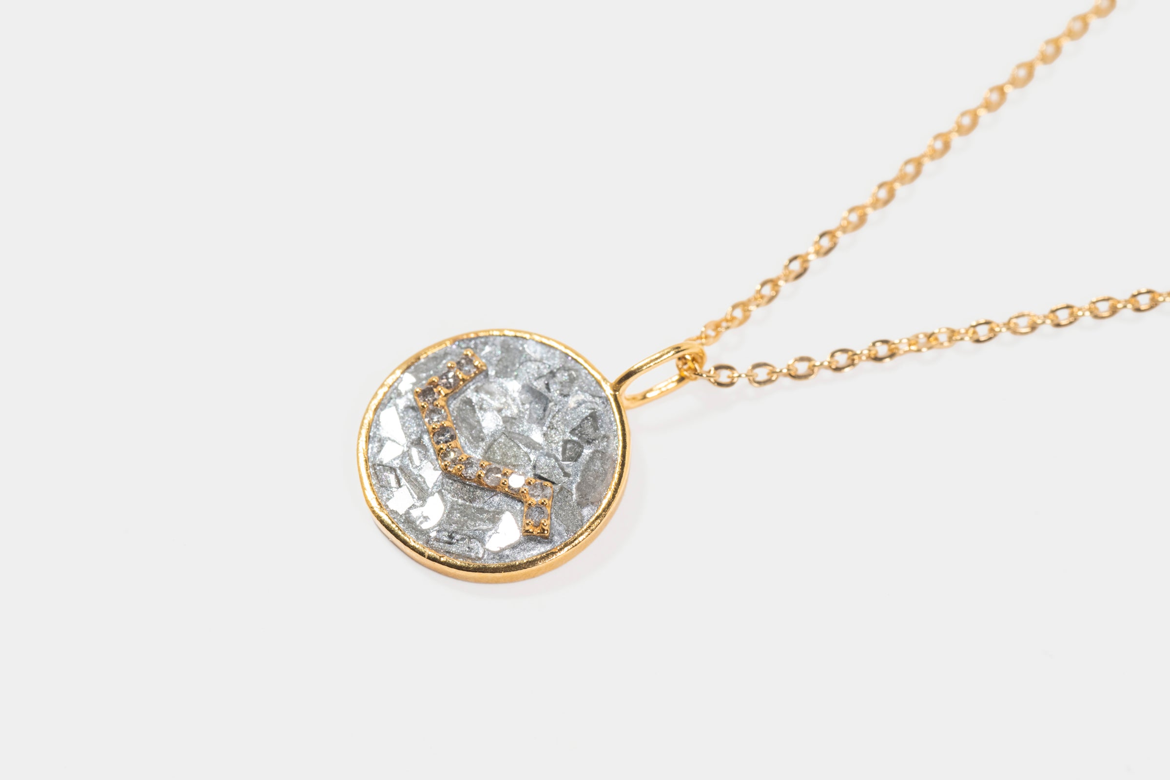 Mini Aries Gold Vermeil  Pendant Necklace