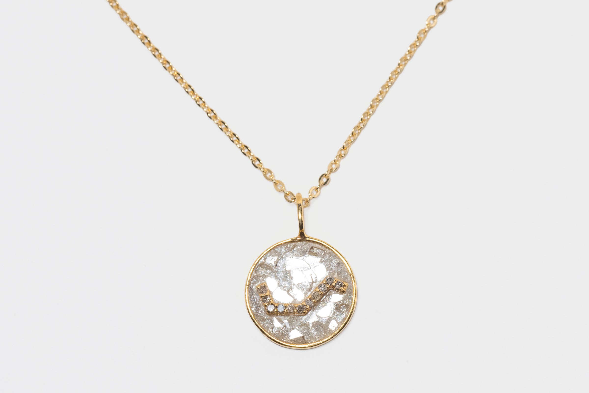 Mini Aries Gold Vermeil  Pendant Necklace