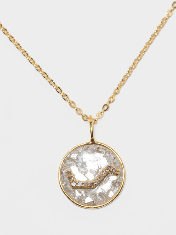 Mini Aries Gold Vermeil  Pendant Necklace