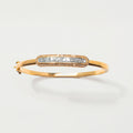 Beeja Pave Diamond Gold Vermeil Bangle Bracelet