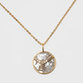 Mini Cancer Gold Vermeil  Pendant Necklace