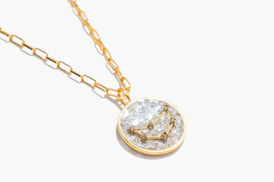 Capricorn Gold Vermeil Pendant Necklace