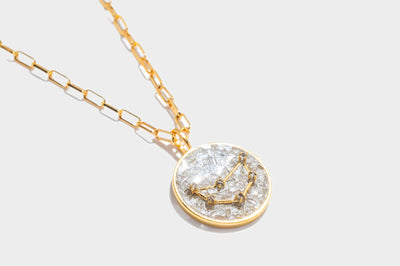 Capricorn Gold Vermeil Pendant Necklace