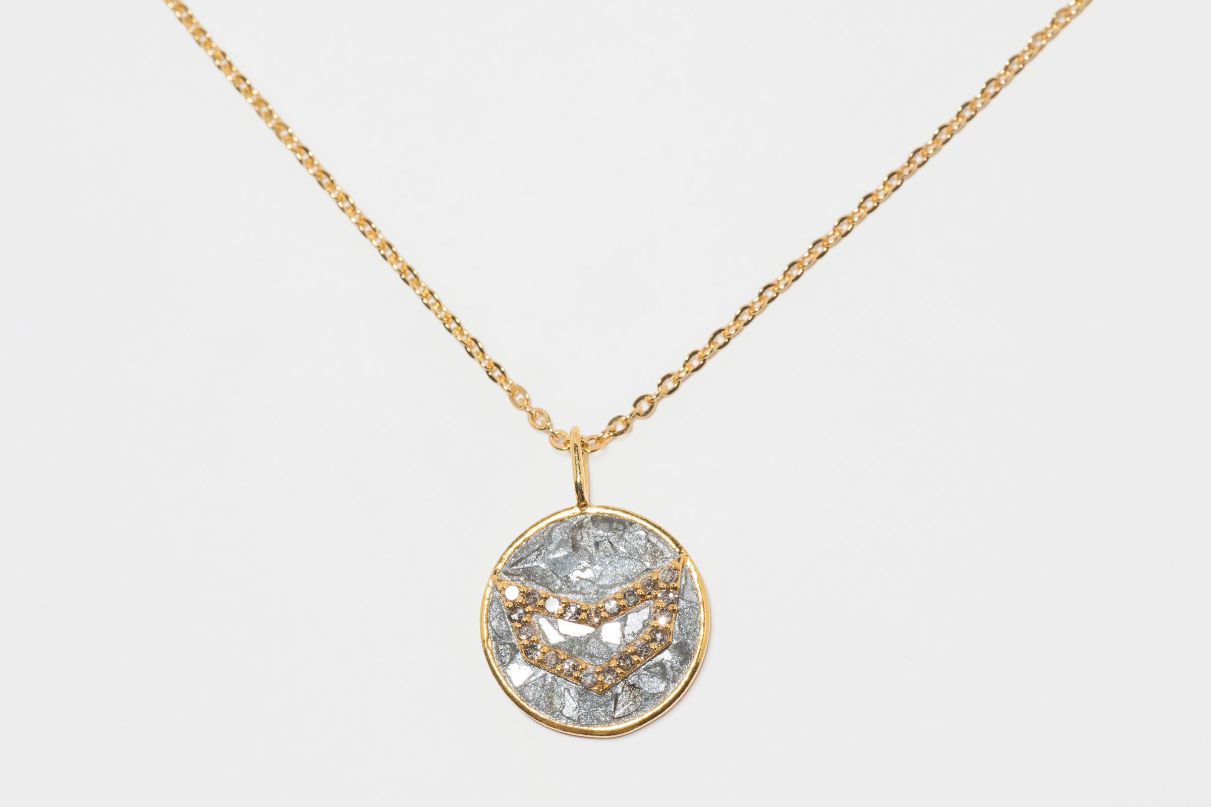 Mini Capricorn Gold Vermeil  Pendant Necklace