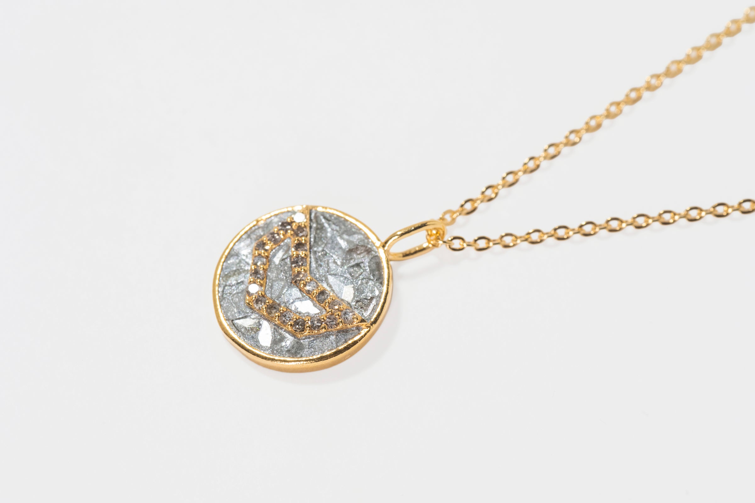 Mini Capricorn Gold Vermeil  Pendant Necklace