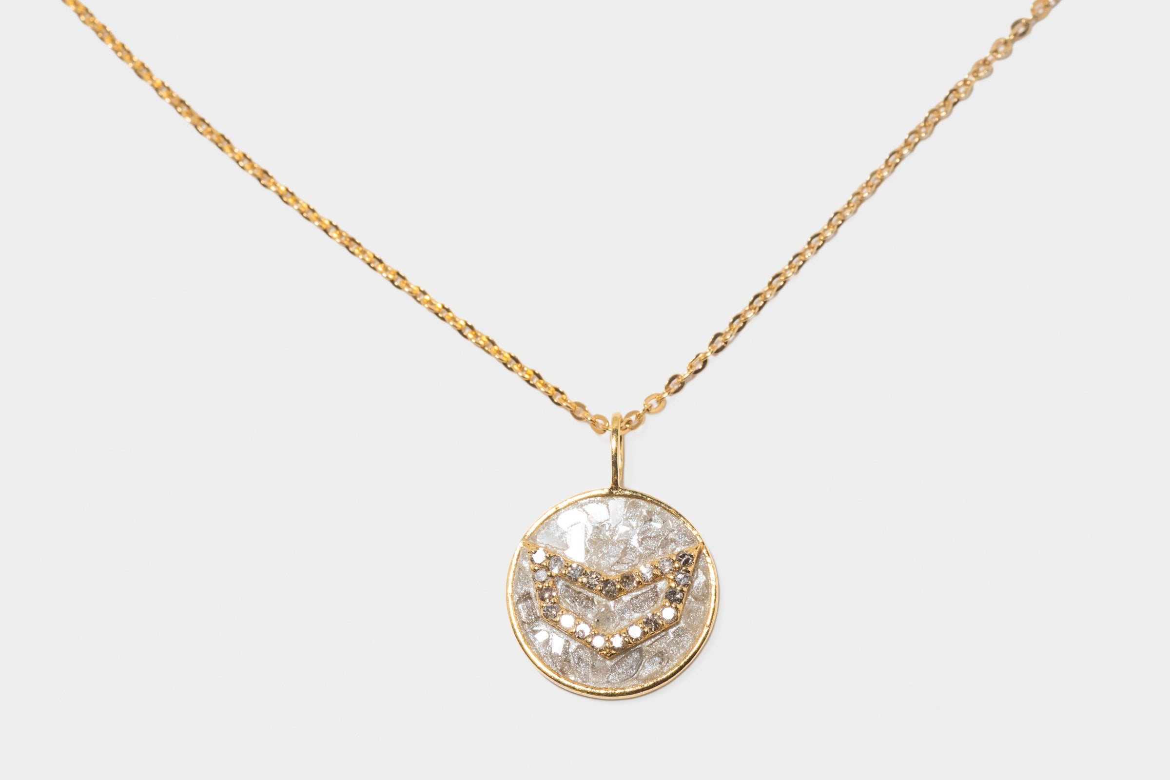 Mini Capricorn Gold Vermeil  Pendant Necklace