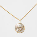 Mini Capricorn Gold Vermeil  Pendant Necklace