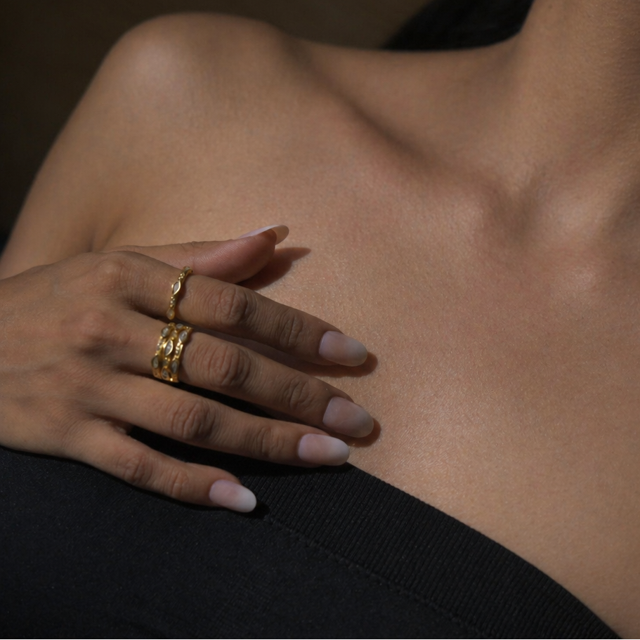 Ekim Marquee Gold Vermeil Ring