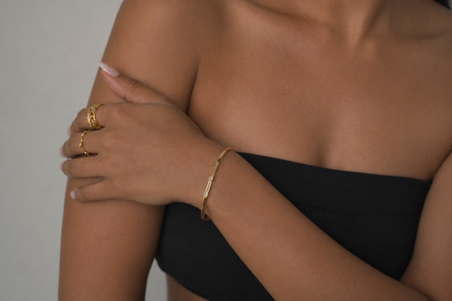 Ekim Marquee Gold Vermeil Cuff