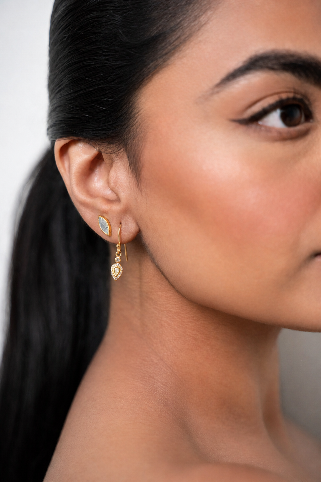 Irving Gold Vermeil Drop Earrings