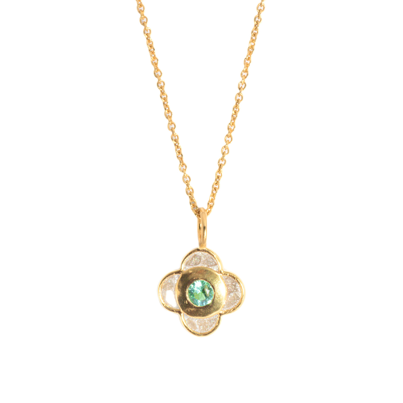 Vermeil Clover Charm Gold Vermeil