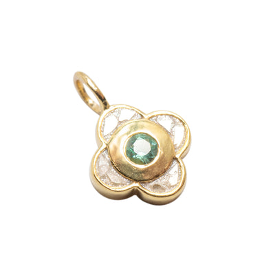 Vermeil Clover Charm Gold Vermeil