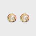 Alex Gold Vermeil Rainbow Stud Earrings