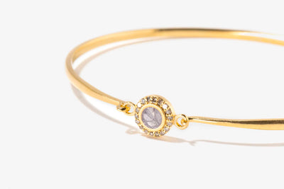 Dagny Round Gold Vermeil Bangle Bracelet