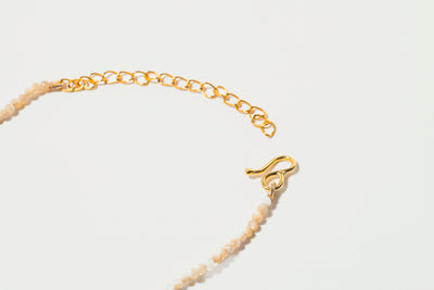 Dagny Round  Beaded Gold Vermeil Necklace
