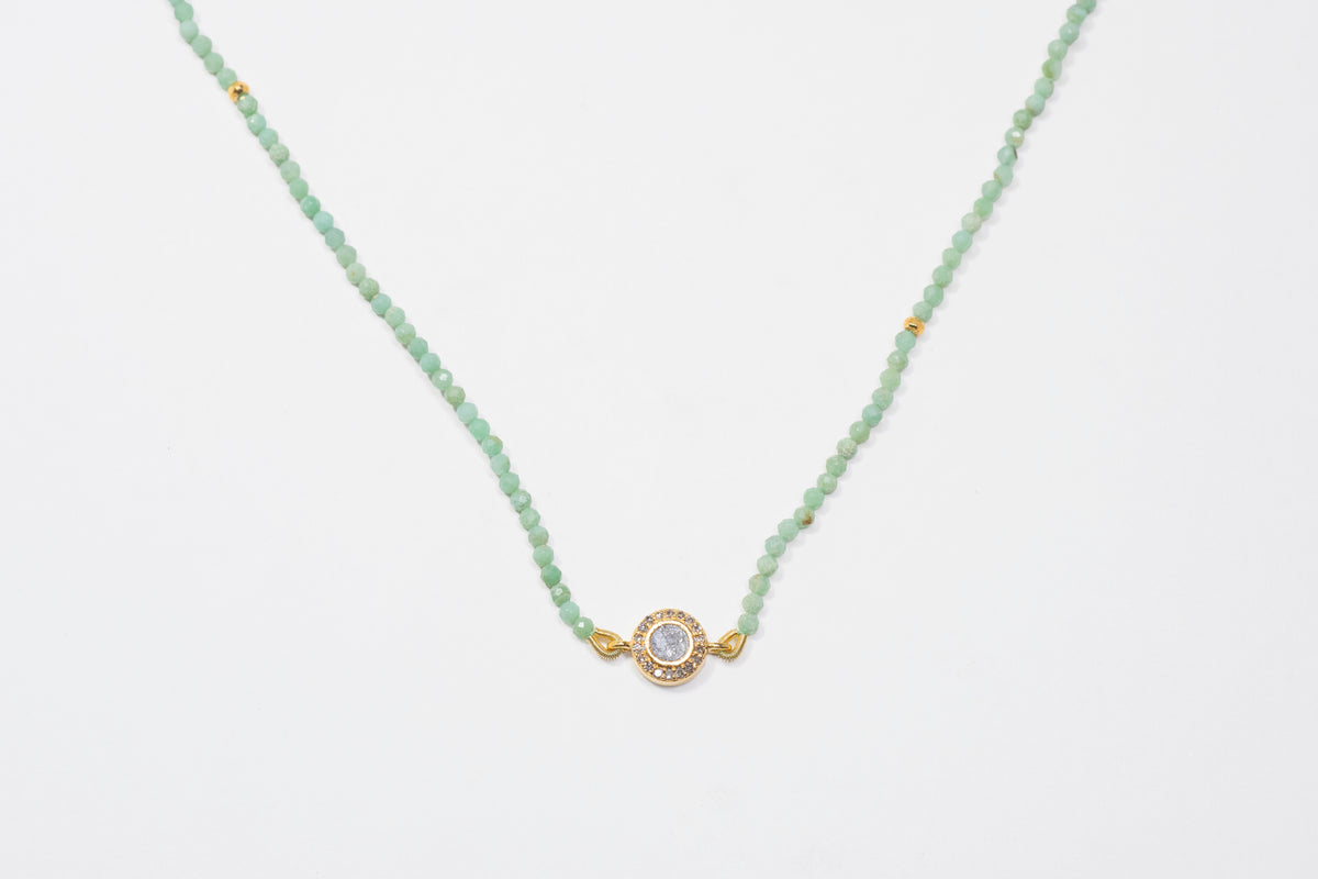 Dagny Round Gold Vermeil Beaded Necklace