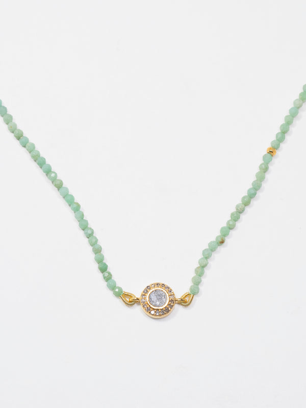Dagny Round Gold Vermeil Beaded Necklace