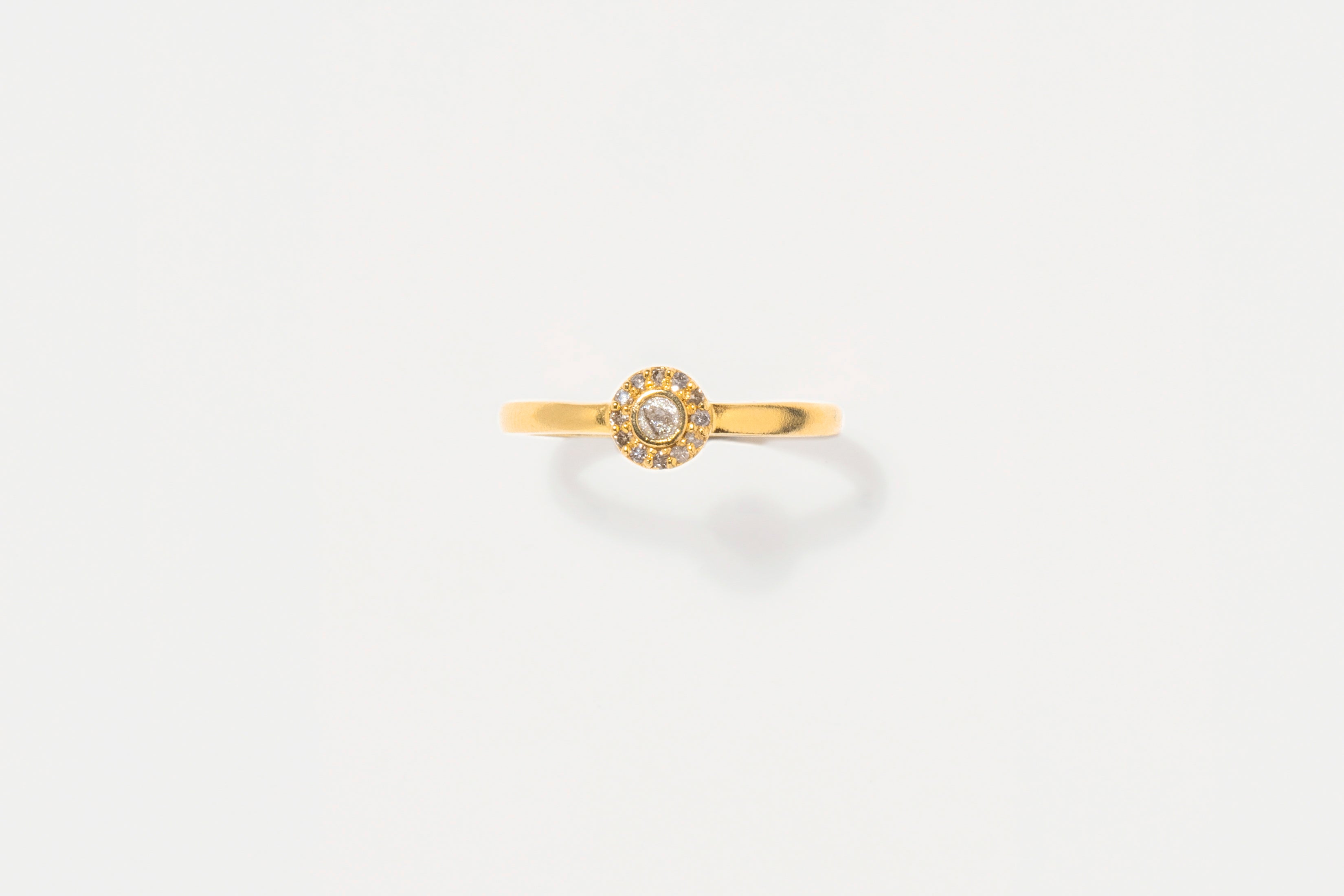 Dagny Round Gold Vermeil Ring