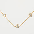 Dagny Round Gold Vermeil Station Necklace