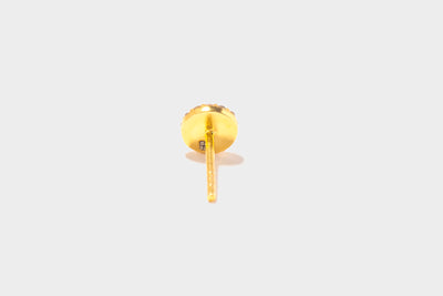 Dagny Round Gold Vermeil Stud Earrings