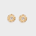 Dagny Round Gold Vermeil Stud Earrings