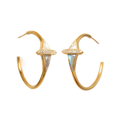 Denali Gold Vermeil Hoop Earrings