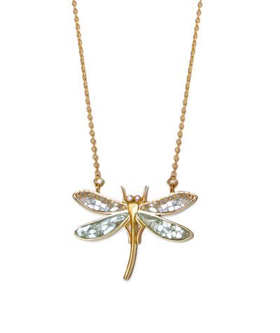 Dragonfly Gold Vermeil Pendant Necklace