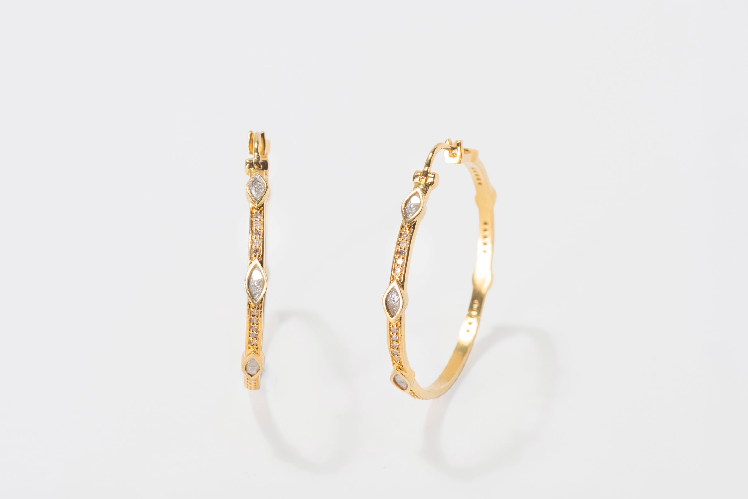 Ekim Marquee Gold Vermeil Hoops