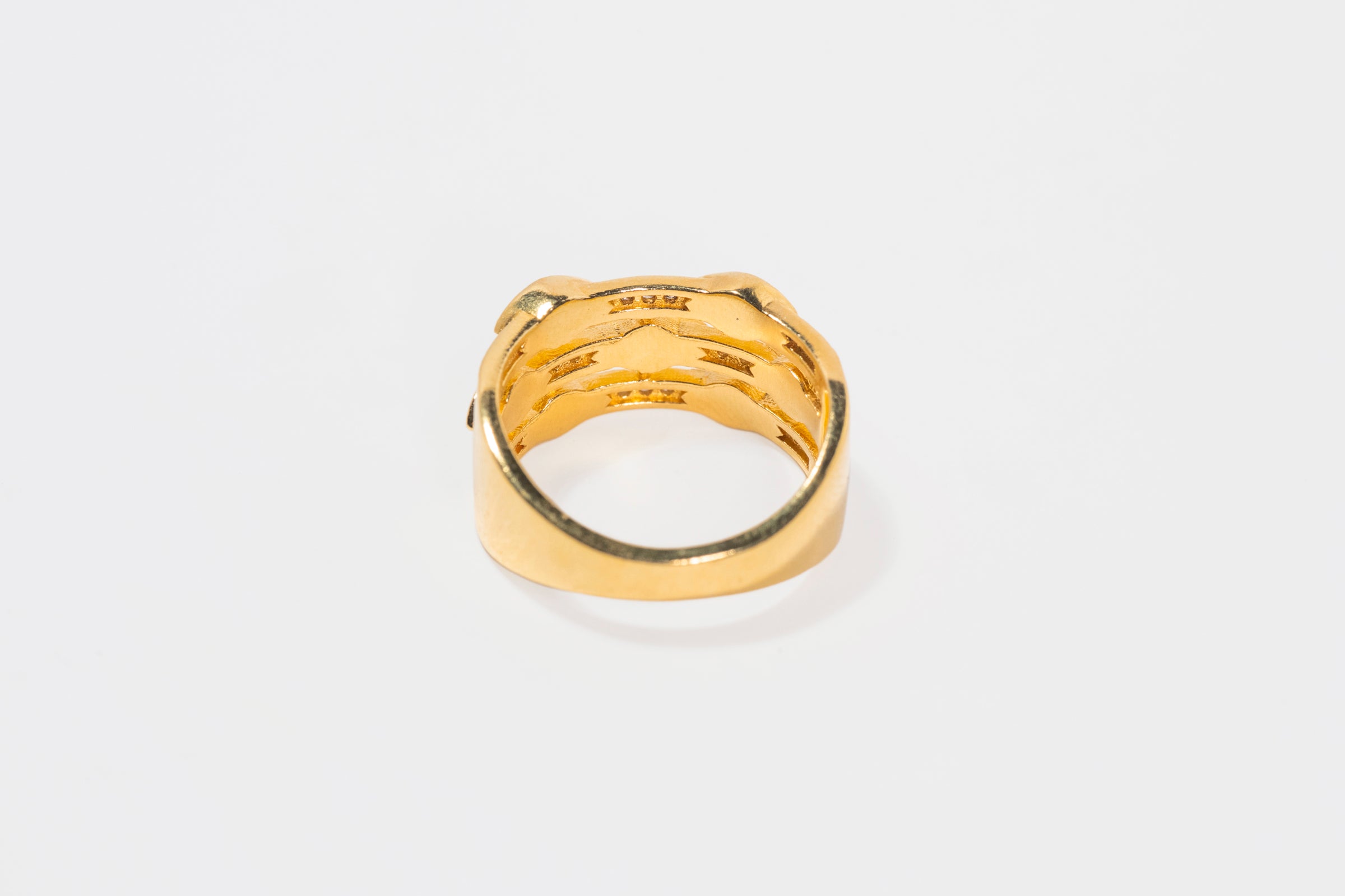 Ekim Marquee Gold Vermeil Multi Band Ring