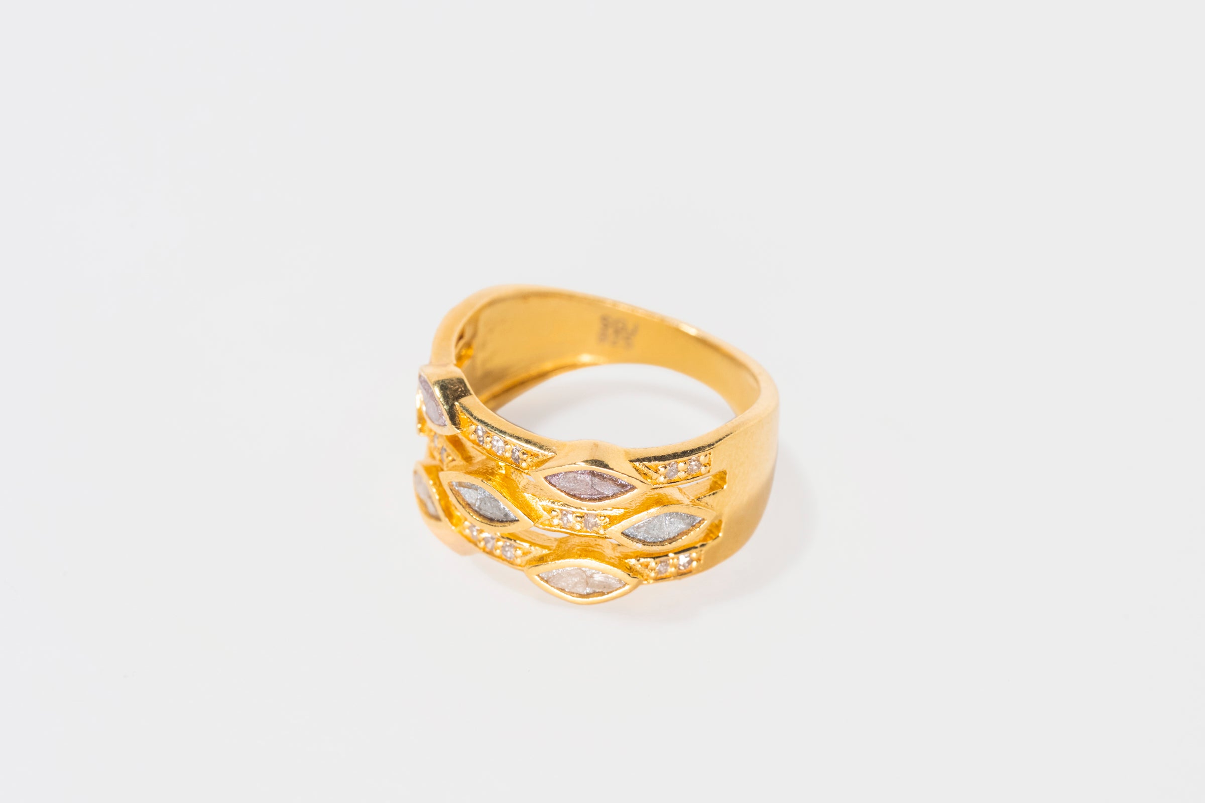 Ekim Marquee Gold Vermeil Multi Band Ring