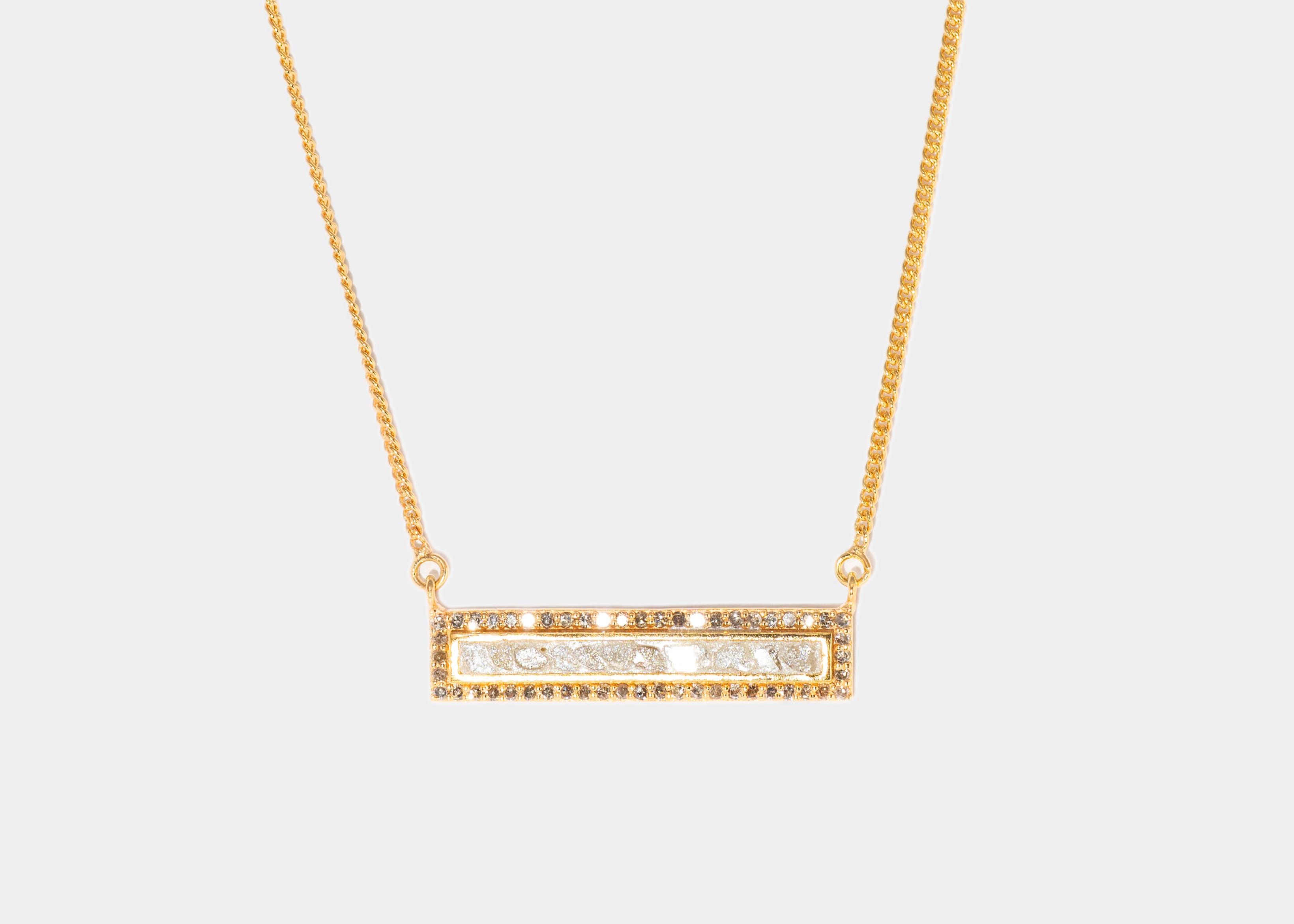 Emlyn Pave Diamond Gold Vermeil Pendant Necklace