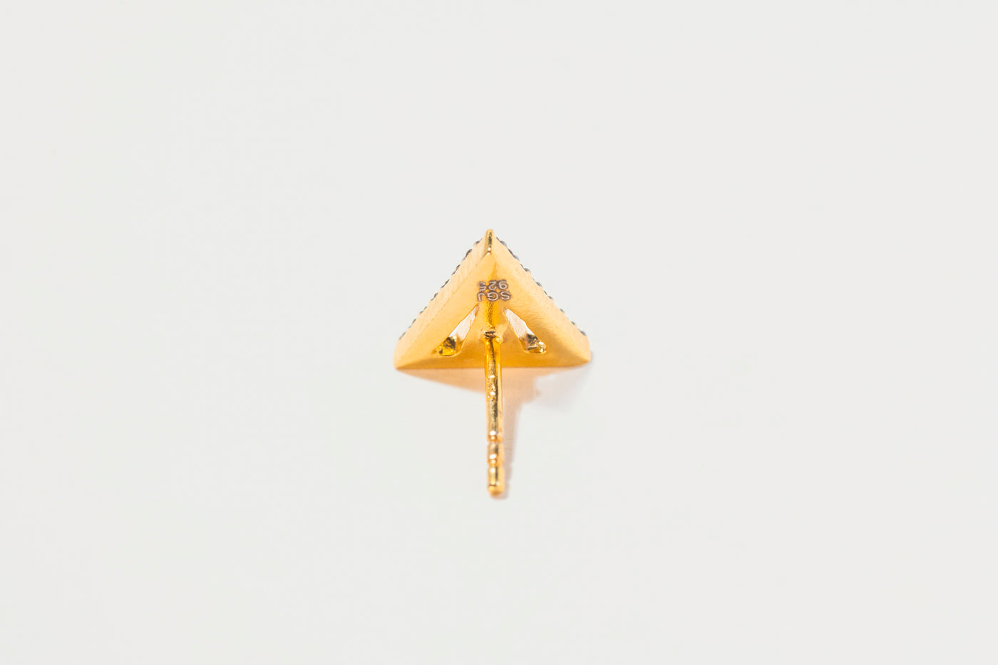 Enkel Black Diamonds Gold Vermeil Stud Earrings