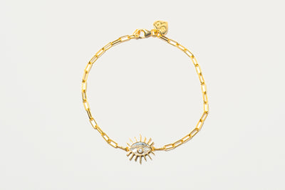 Evil Eye Gold Vermeil Bracelet