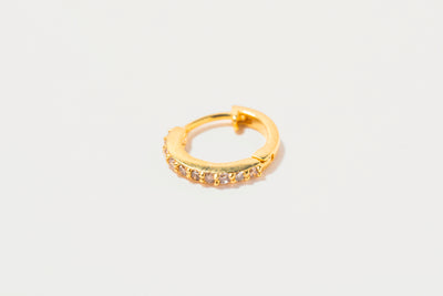 Fleron Huggies Diamond Gold Vermeil