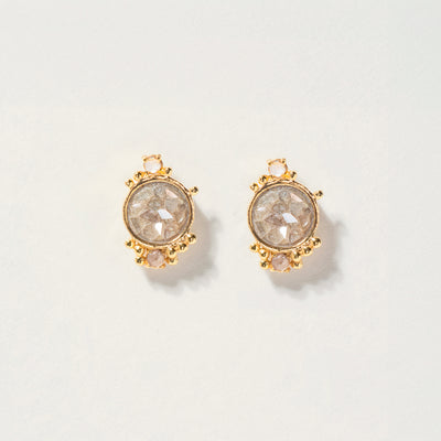 Frida Diamond Gold Vermeil Stud Earrings