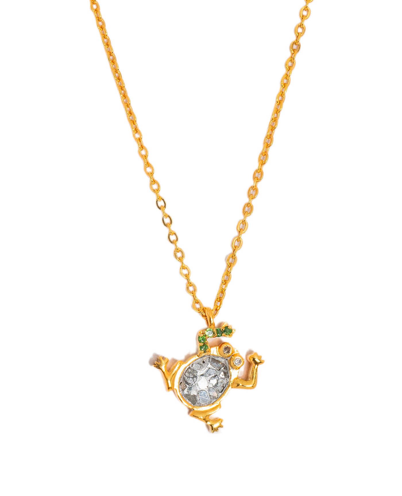 Frog Gold Vermeil Pendant Necklace