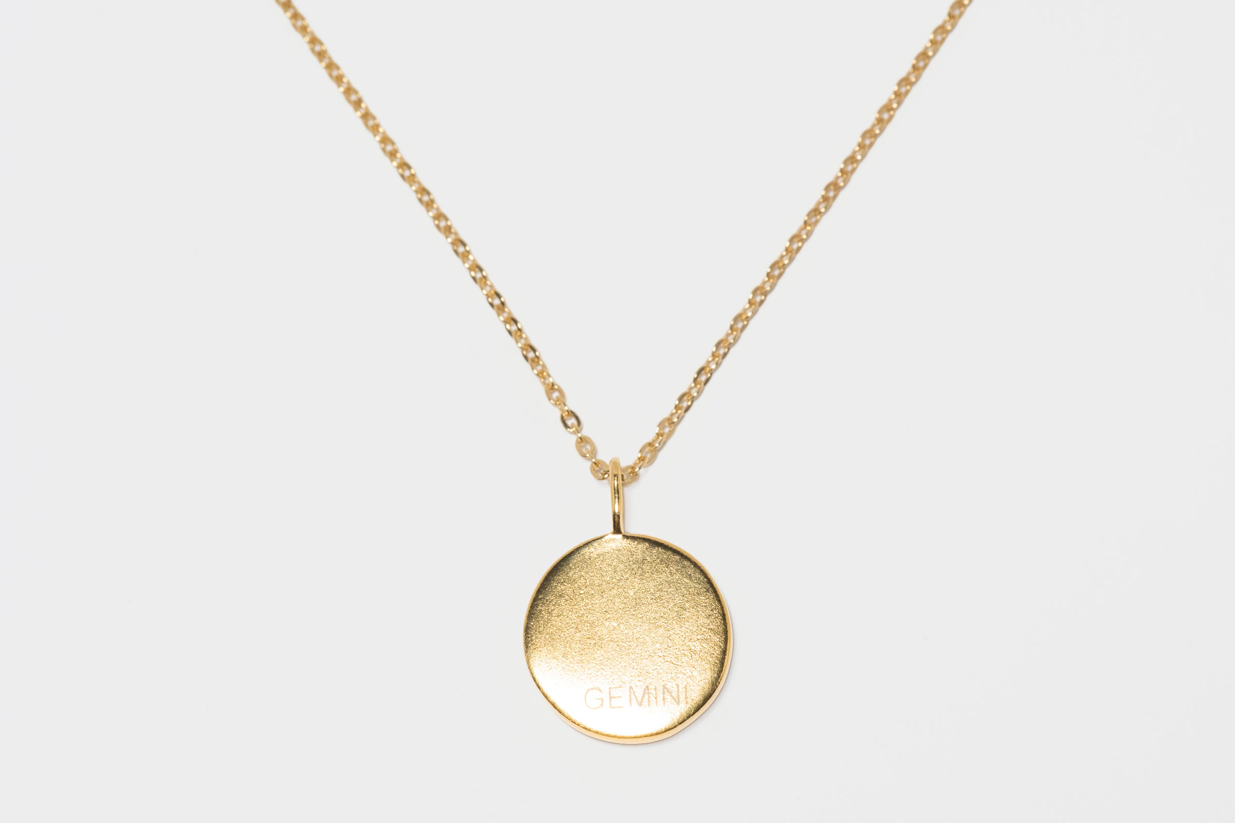 Mini Gemini Gold Vermeil  Pendant Necklace