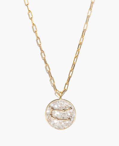Gemini Gold Vermeil Pendant Necklace