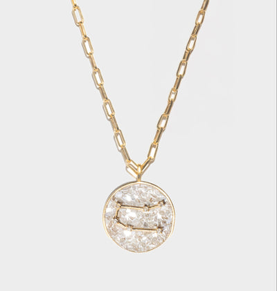 Gemini Gold Vermeil Pendant Necklace